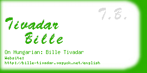 tivadar bille business card